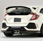 Honda Civic Type-R FK8 2017 2018 2019 2020 2021 with Aftermarket Parts - VRSA1 Style Rear Diffuser Carbon Fiber / FRP from EPR USA